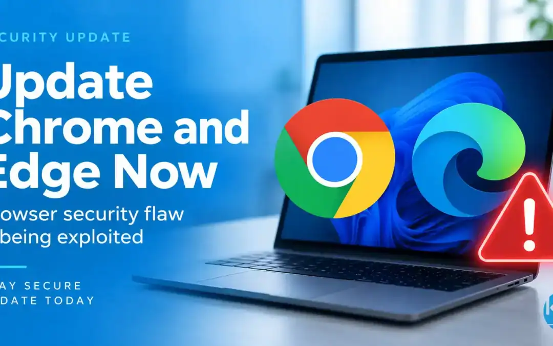 Chrome and Microsoft Edge security update warning for actively exploited browser vulnerability