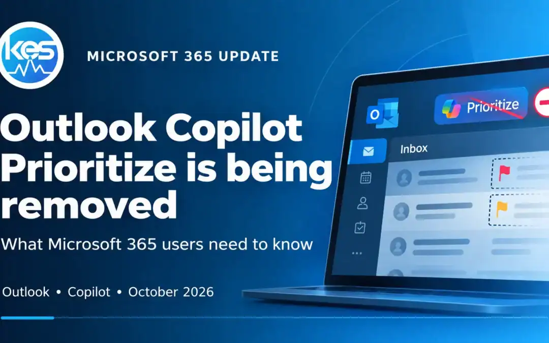 Outlook Copilot Prioritise feature being removed from Microsoft 365