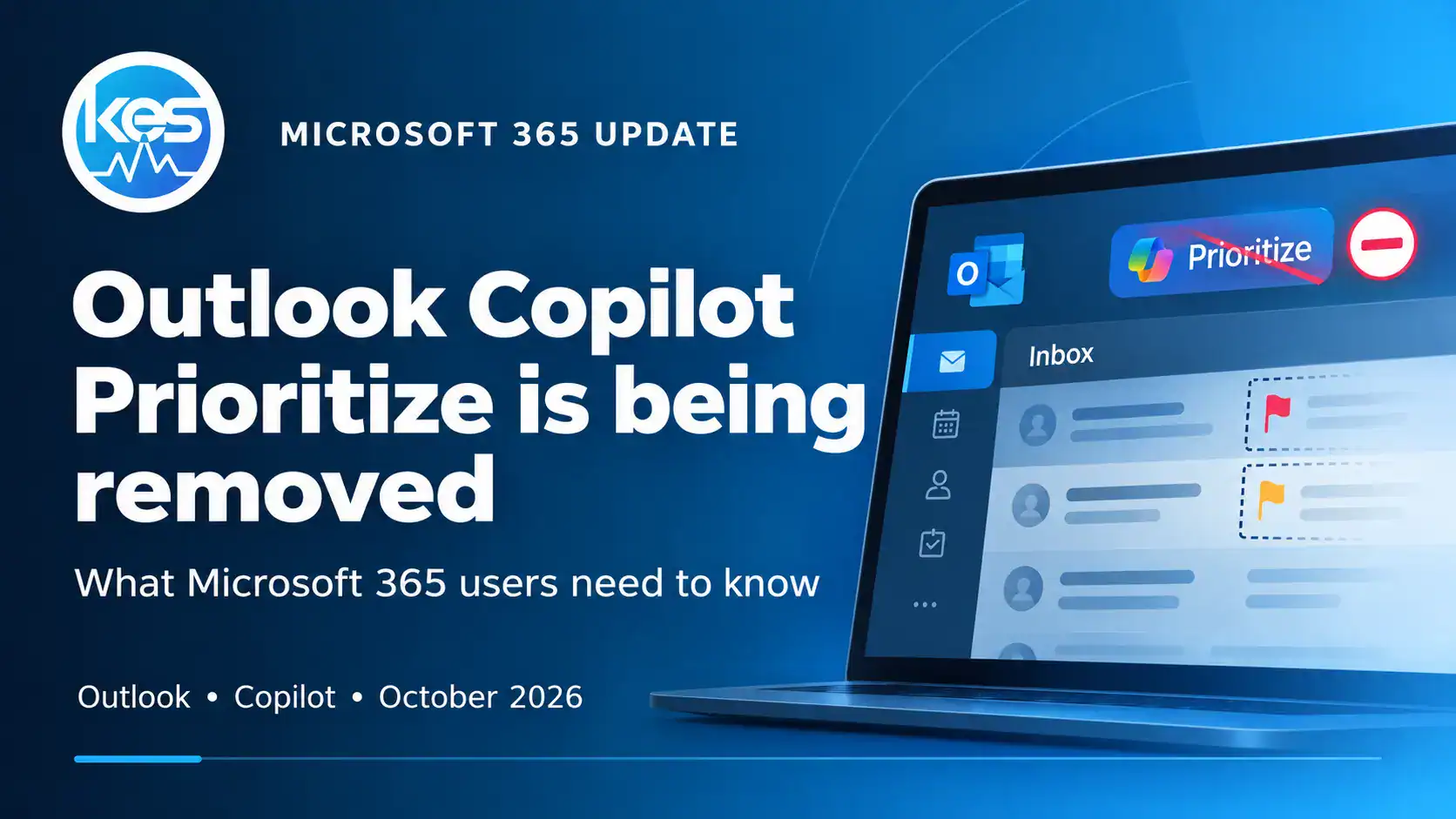 Outlook Copilot Prioritise feature being removed from Microsoft 365